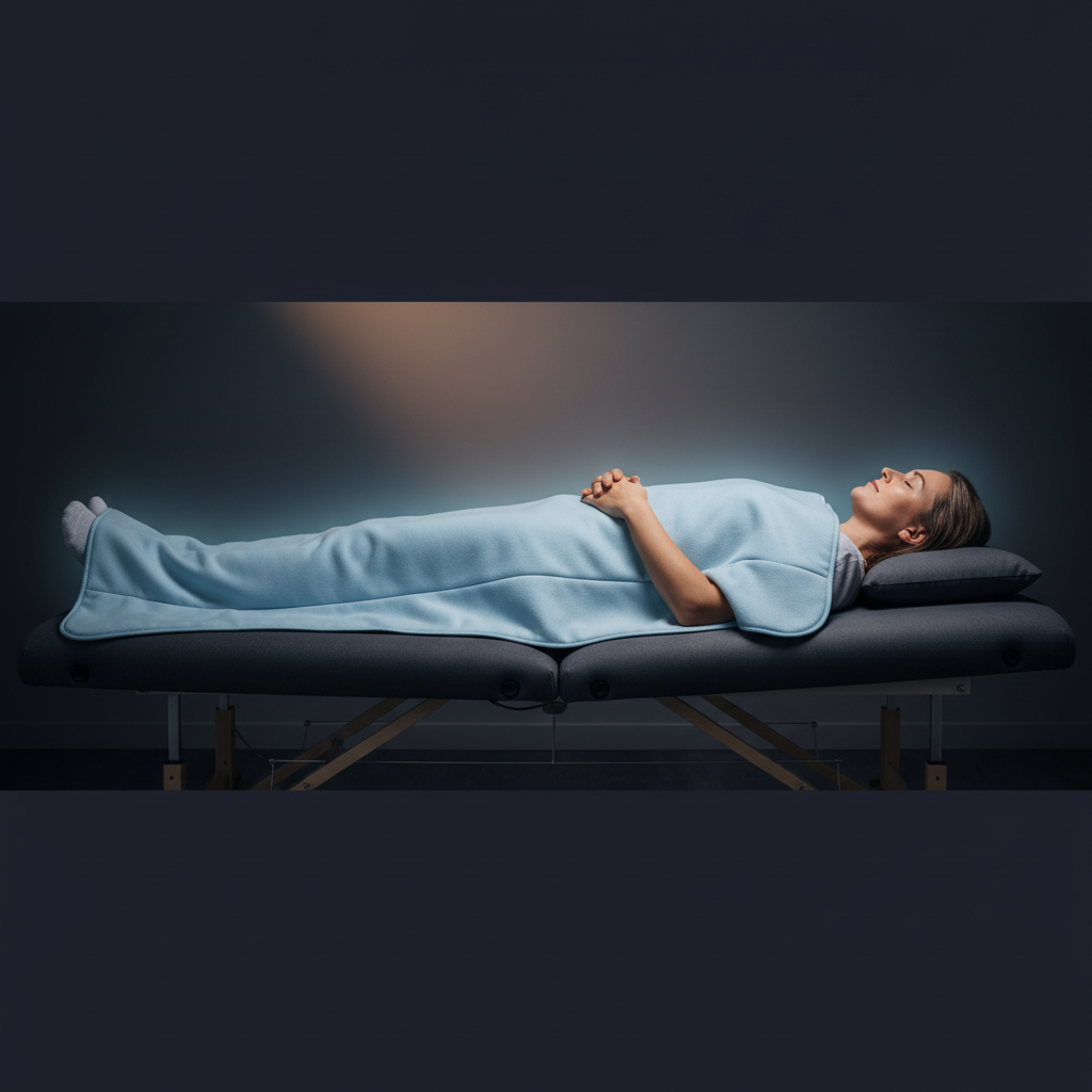 Person with MS resting on a sofa, looking fatigued