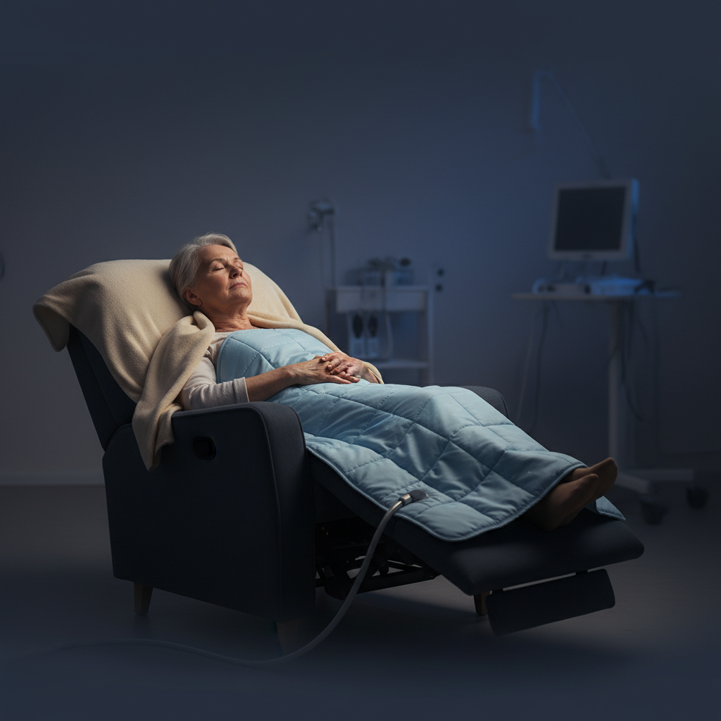 Stroke survivor experiencing fatigue at home